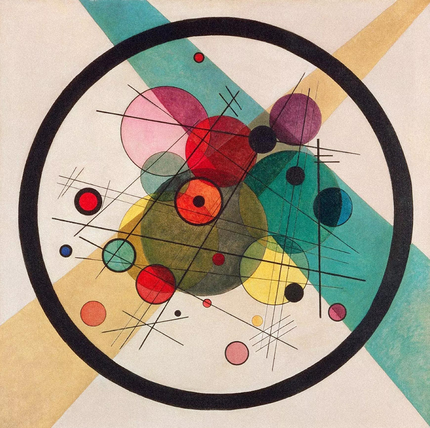 Circles in a Circle by Wassily Kandinsky, 1923