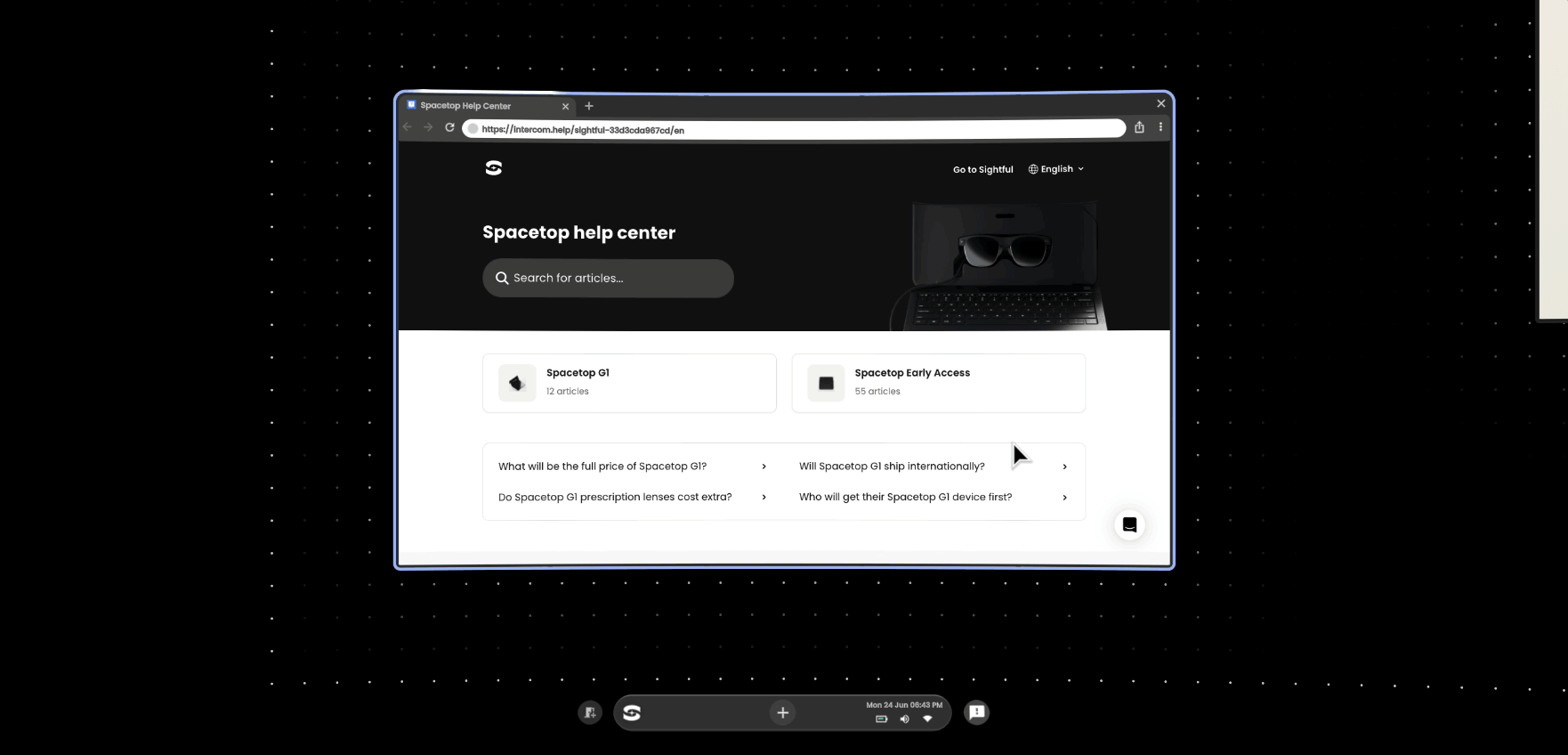 The canvas itself can be panned and zoomed by the user